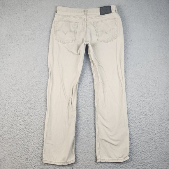 Levi's 514 Pants Men's 33x32 Khaki Slim Fit Straight Leg Cotton Modern Jeans - Picture 2 of 12